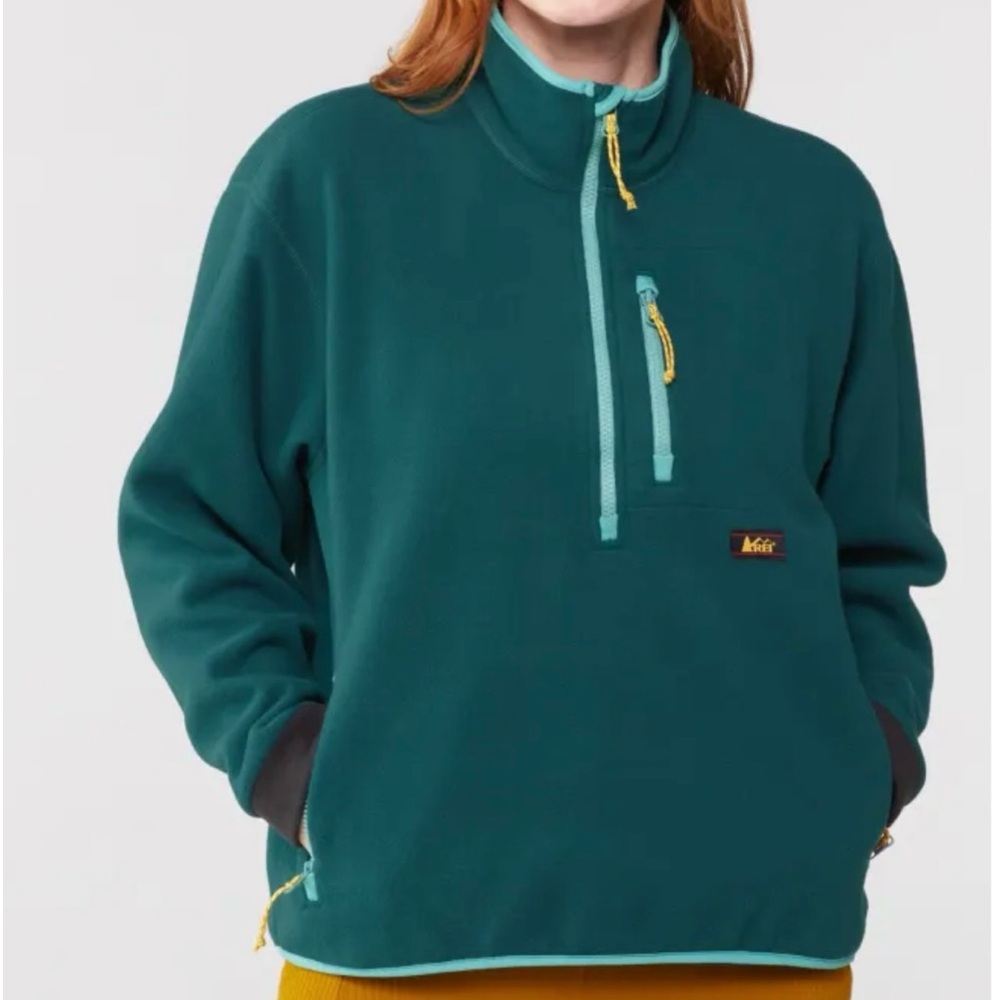 REI...: NWOT Women's teal Trailsmith fleece pullover, size M